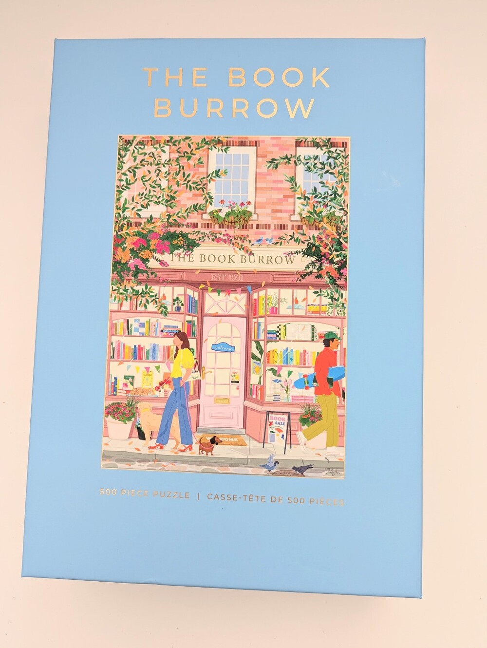 NEW IN BOX Hobbry "The Book Burrow" 500-Piece Puzzle